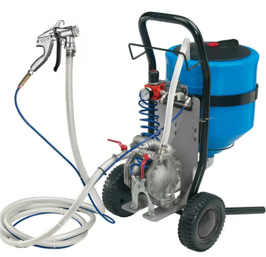 minipegaso LARIUS MINIPEGASO – Пневматична двойно-диафрагмена помпа с пистолет за въздушно боядисване - снимка