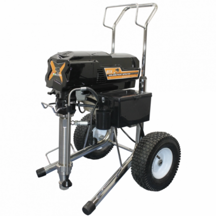 Машина за пръскане на боя и шпакловка Bisonte PAZ81X CART 230V дебит 8.0 л/мин. - снимка